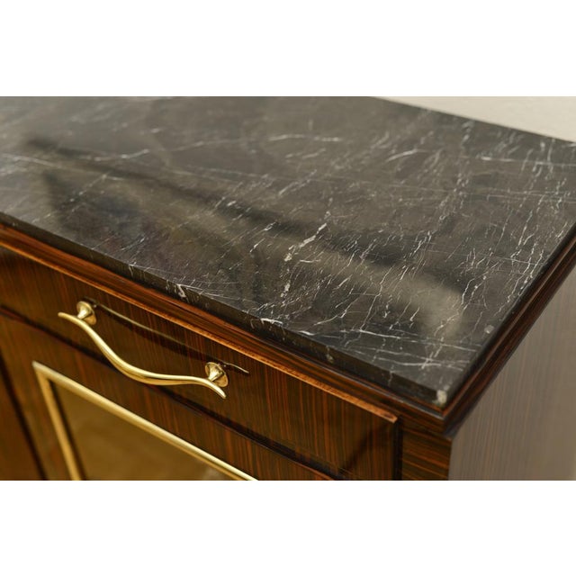 Brown Art Deco Sideboard, France, Makassar, 1930s For Sale - Image 8 of 15