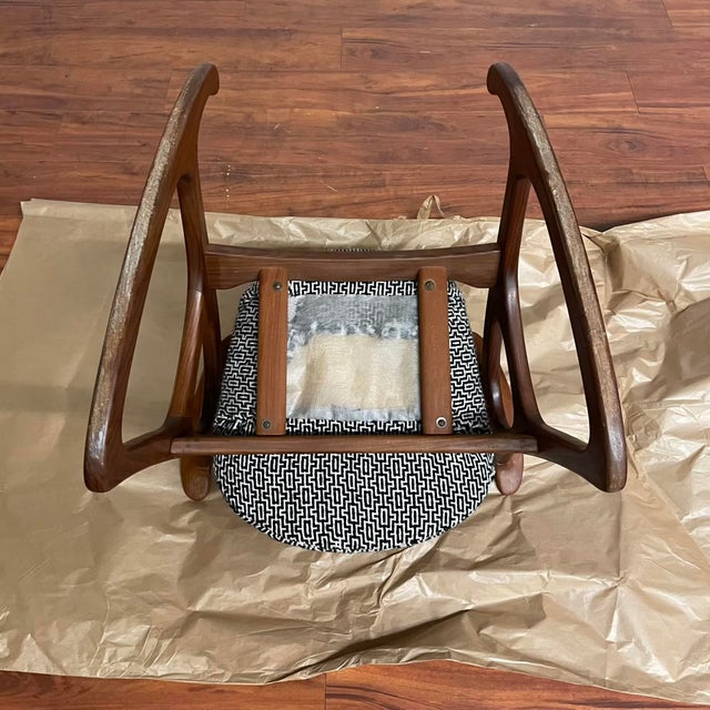 Aage Christiansen Danish Teak Rocking Chair - Mid-Century Modern For Sale - Image 14 of 16