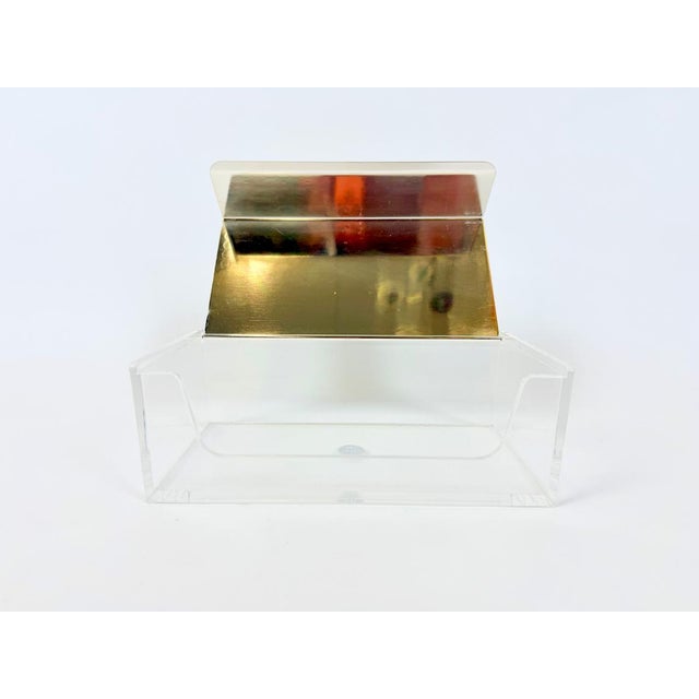 1970s Postmodern Silver Plated and Acrylic Glass Vanity Box from WMF, 1980s For Sale - Image 5 of 12