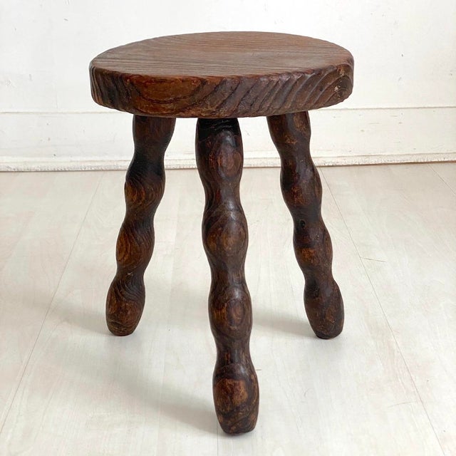 Modern Tripod Stool, 1950s For Sale - Image 6 of 6