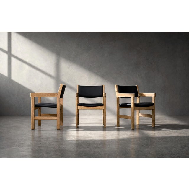 1960s Mid-Century Modern Danish Oak Chairs by Hans J. Wegner for Getama, 1960s, Set of 4 For Sale - Image 5 of 18