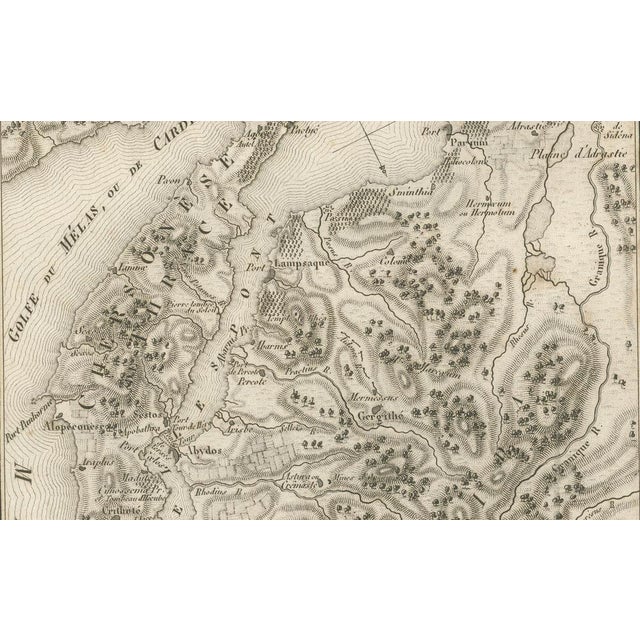 Paper Ancient Troy and Hellespont Map from Ambroise Tardieu, 1825 For Sale - Image 7 of 9