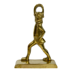 Vintage Brass Colonial Hessian Soldier Doorstop