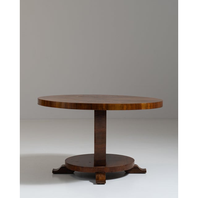 1930s French Chestnut Brown Art Deco Coffee Table For Sale - Image 15 of 15