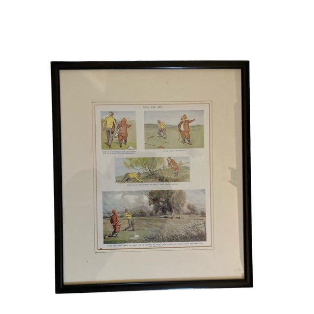 Enhance your living space with these captivating framed prints showcasing cartoon character Golfers. Created with...