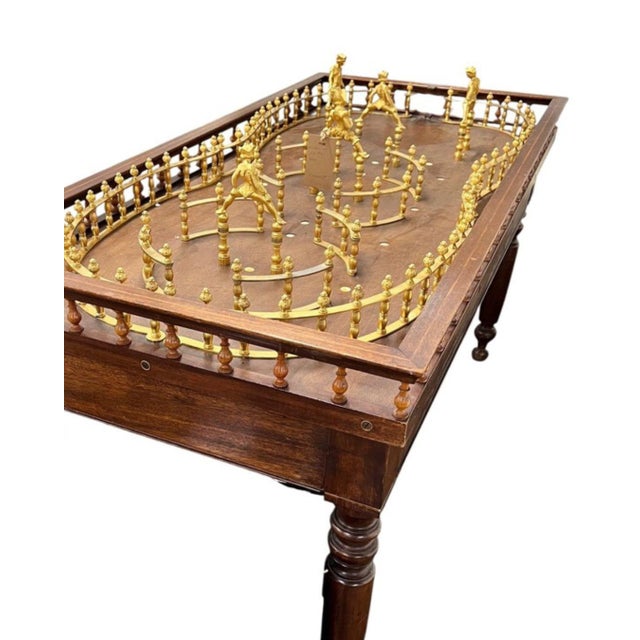 Early 20th Century English Edwardian Era Tabletop Skittles Table For Sale - Image 4 of 12
