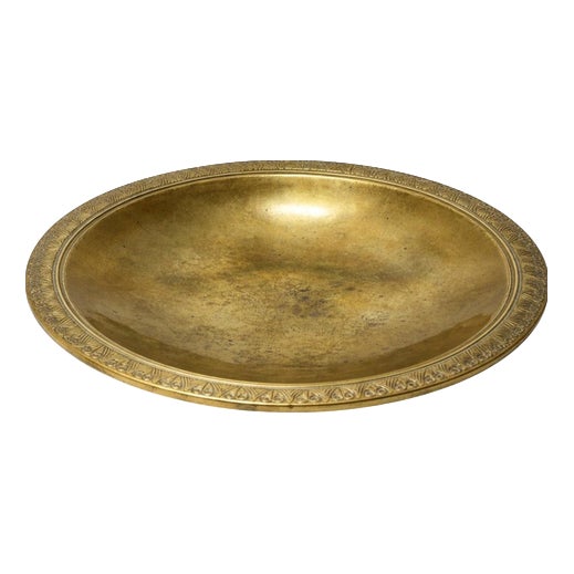 Vintage Danish Art Deco Polished Bronze Dish by Just Andersen, 1930s For Sale