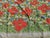 1960s Vintage 1960s Retro Poppy Flower Shower Curtain For Sale - Image 5 of 8