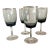 1950s Smoked Shot Glass - Set of 4 For Sale