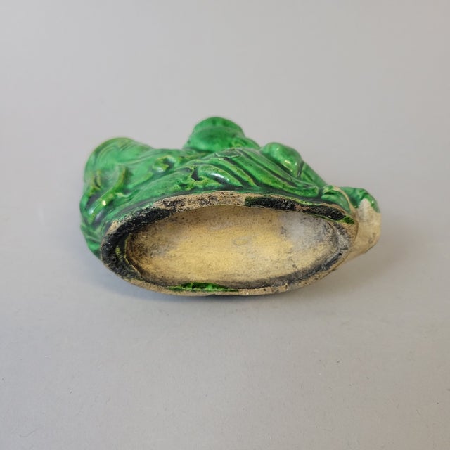 Late Qing Green-Glazed “Drunken Immortal” Ceramic Water Dropper For Sale In Raleigh - Image 6 of 7