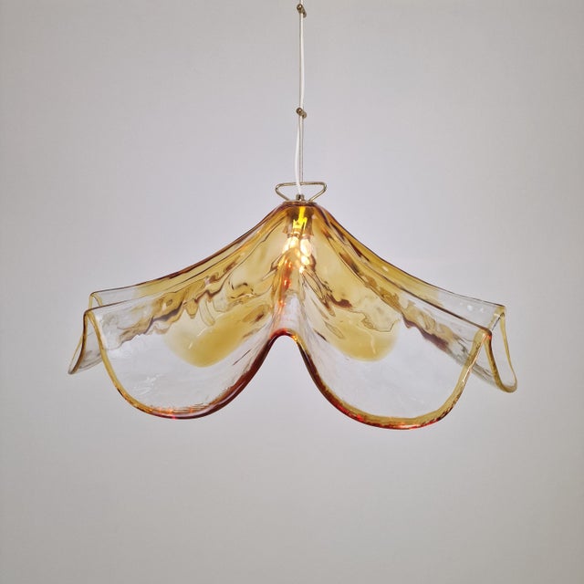 Large Murano Glass Pendant Lamp from La Murrina, Italy, 1980s For Sale - Image 4 of 15