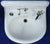 1952 Vintage Kohler High-Back Porcelain & Cast Iron Rounded Front Sink For Sale - Image 4 of 13