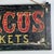 Iconic Rare & Unique Large "Circus" Folk Art Painted Wooden Vintage Sign For Sale - Image 4 of 8