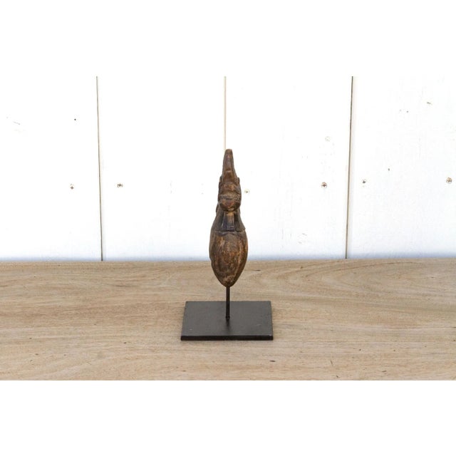 Petite Carved Wood Turmeric Grinder For Sale In Los Angeles - Image 6 of 6