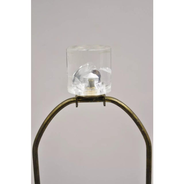 Purple Vintage Postmodern Cranberry Red Sculptural Snail Scroll Ceramic Table Lamp Pair For Sale - Image 8 of 12