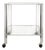 Acrylic Glass Rolling Cart by David Lange For Sale
