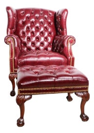 Example of Hancock and Moore Chair and Ottoman Sets