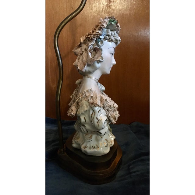Vintage 1950s Cordey Victorian Lady Lamp For Sale In Jacksonville, FL - Image 6 of 12
