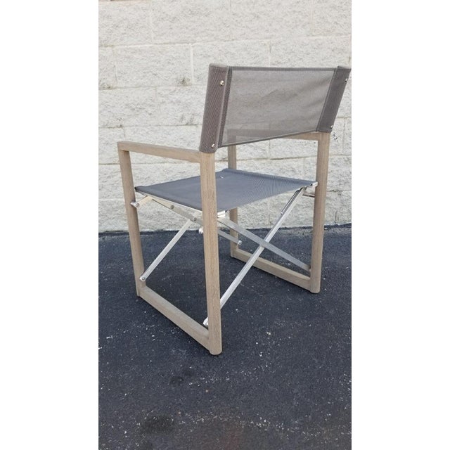 Restoration Hardware Outdoor Teak Directors Chair Chairish