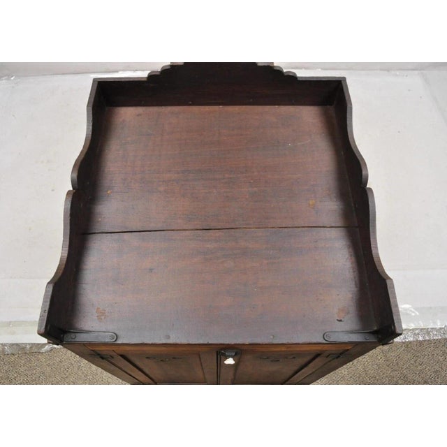 Antique Wood & Glass Counter Top Display County Store Pie Safe Retail Cabinet For Sale In Philadelphia - Image 6 of 11