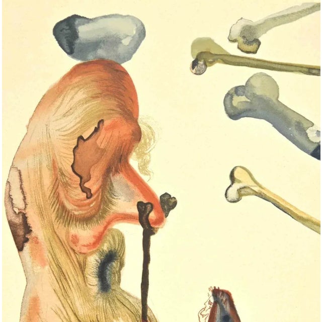 Modern Salvador Dalí, The Prevaricators, Woodcut, 1963 For Sale - Image 3 of 4