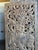 Antique Indian Hand-Carved Krishna Solid Wood Barn Door | Architectural Wall Panel 72x36 For Sale - Image 4 of 8