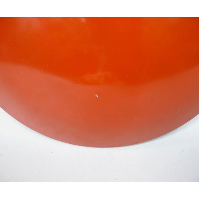 Orange and Light Beige Outdoor Mushroom Lamp from Bega, 1950s For Sale - Image 11 of 18