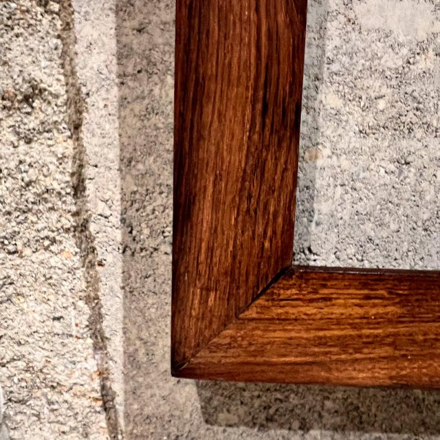 Mid-Century Modern 1970s Exquisite Solid Rosewood Picture Frame For Sale - Image 3 of 7