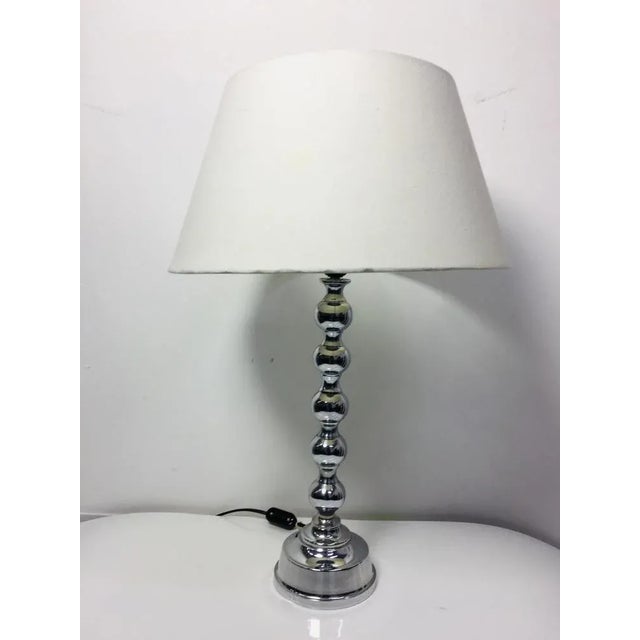 Chromed Spherical Table Lamp, 1970s For Sale - Image 6 of 6