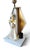 This is a fantastic MCM constructed Lucite table lamp base signed by Moss Mfg. & Co of San Francisco CA with attached...