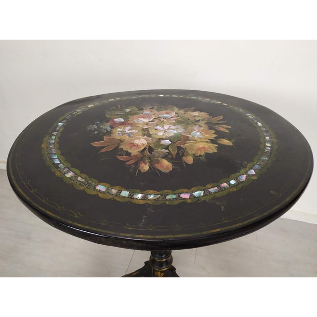 Napoleon III Flower Pedestal Table For Sale - Image 14 of 18