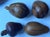1960s Mid-Century Modern Hand-Carved Monkey Pod Scalloped Bowl With 12 Pieces of Fruit For Sale - Image 10 of 12