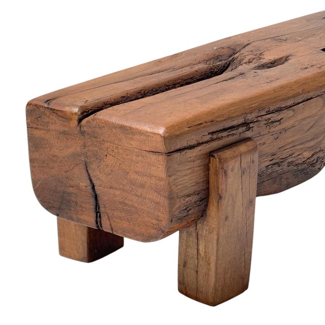 Brutalist Rustic Wabi Sabi Side Table, 1970s For Sale - Image 13 of 14