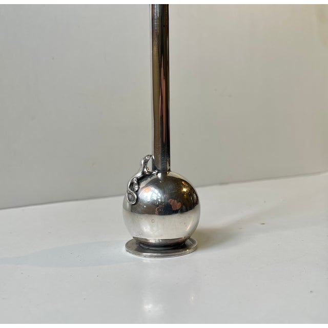 Art Deco Silver Plated Lizard Vase by Hugo Grün, 1930s For Sale - Image 3 of 10