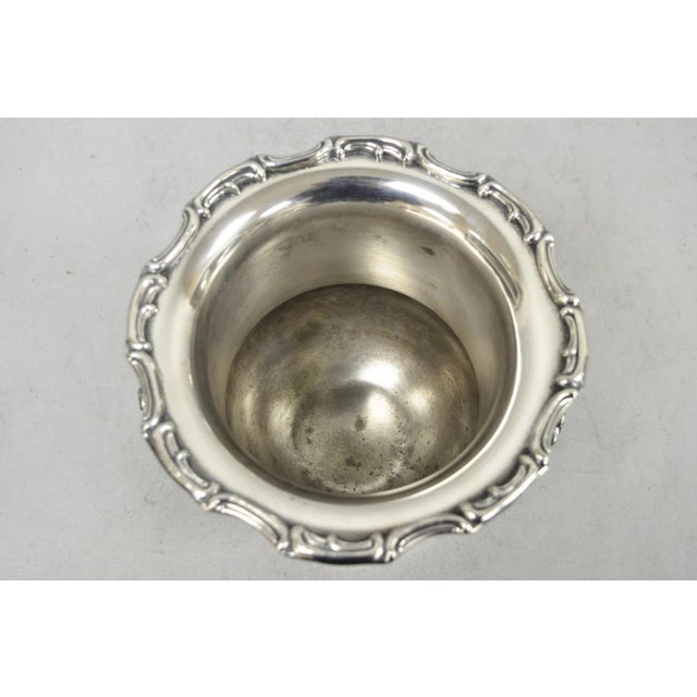 Metal Vintage Leonard Silver Plated Trophy Cup Urn Champagne Chiller Bar Ice Bucket For Sale - Image 7 of 13