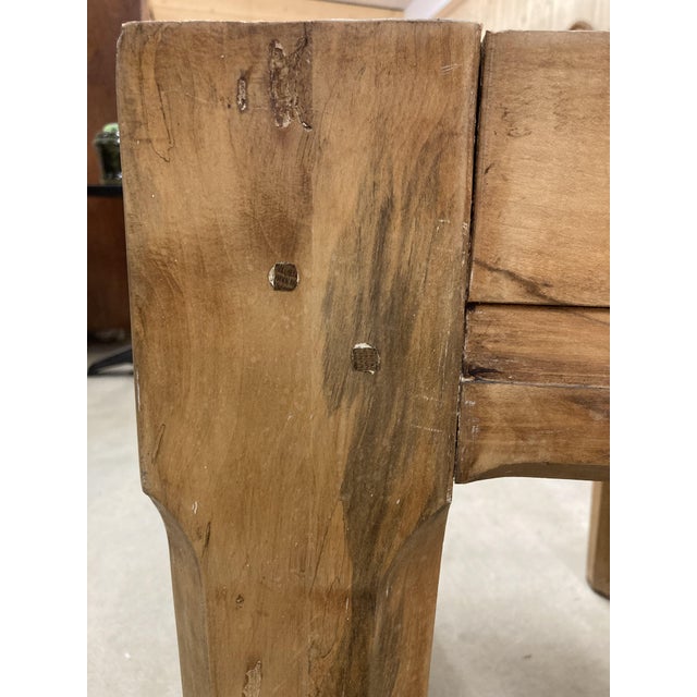 Butchers Block in Beech with Octagonal Legs, 1930s For Sale - Image 13 of 18