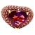 Bochic "Orient" Vintage Pink Sapphire & Amethyst Ring Set Inn 18K Gold & Silver For Sale - Image 15 of 18
