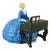 20th Century Ceramic Sculpture of Lady on a Piano by Bertold Loffler for Wiener Keramik in Powolny, Austria For Sale