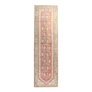 Soft Red Antique Turkish Melas Early 20th Century Runner