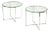 1960s A Pair of Modern Chrome and Glass Round Side Tables For Sale