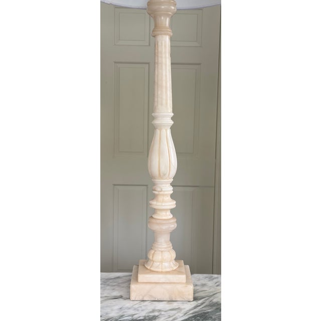 Beige Restoration Hardware Style Neoclassical Column Lamp For Sale - Image 8 of 15