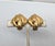 1980s Vintage Signed Givenchy Modernist Goldtone Clip Earrings-2 Pieces For Sale - Image 5 of 8