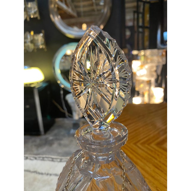 1950s 1950s Decorative Crystal Bottle Made in Italy For Sale - Image 5 of 8