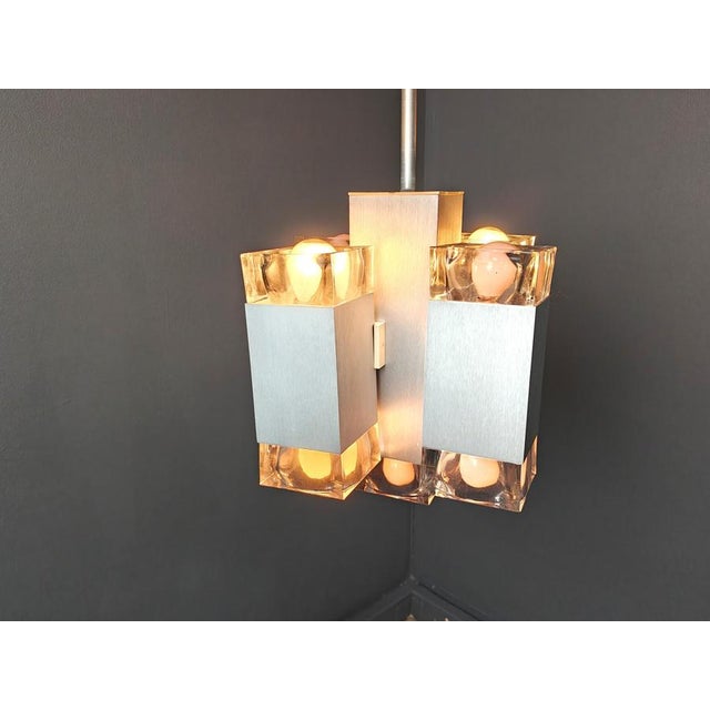 Vintage Italian Cubic Pendant attributed to Gaetano Sciolari, 1970s For Sale - Image 6 of 14