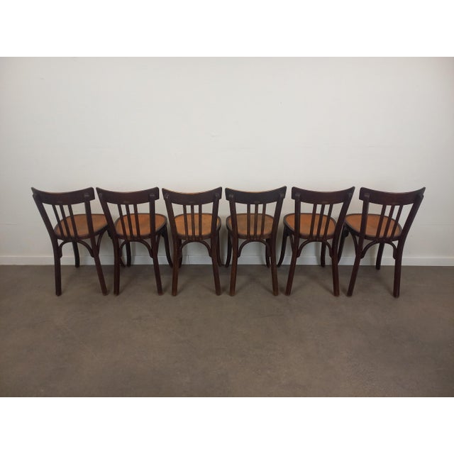 Vintage Bistro Chairs from Baumann, 1950s, Set of 6 For Sale - Image 18 of 18