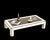 Mid-Century Italian Brass & White Formica Coffee Table, 1970s For Sale - Image 12 of 18