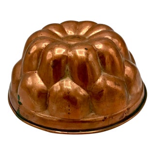 19th Century Antique French Solid Copper Mould For Sale