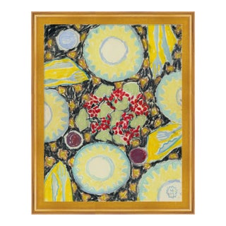 On the Table by Happy Menocal in Gold Frame, XS Art Print For Sale