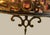 1980s Authentic Maitland-Smith Ornate Brass and Iron Empire Style Chandelier With a Penshell Inlaid Bowl For Sale - Image 9 of 17