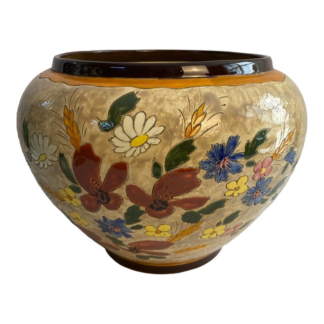 Antique Jerome Massier Planter Bowl, 11 Inch Diameter For Sale
